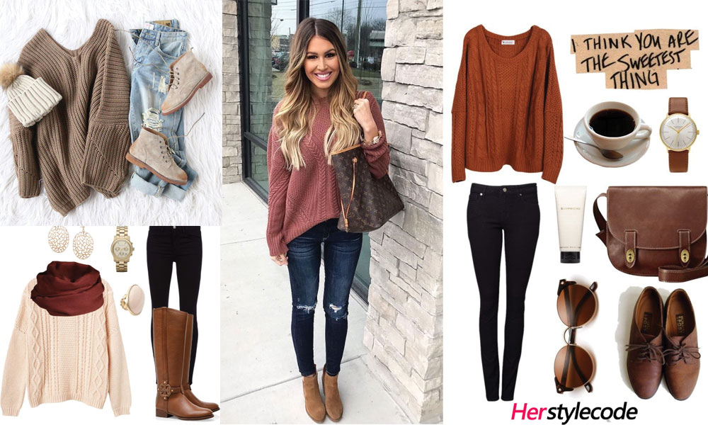 Sweater Outfit Ideas For FallWinter Outfits with Sweater 40 Chic Sweater Outfit Ideas For Fall/Winter 2024 - Outfits with Sweater