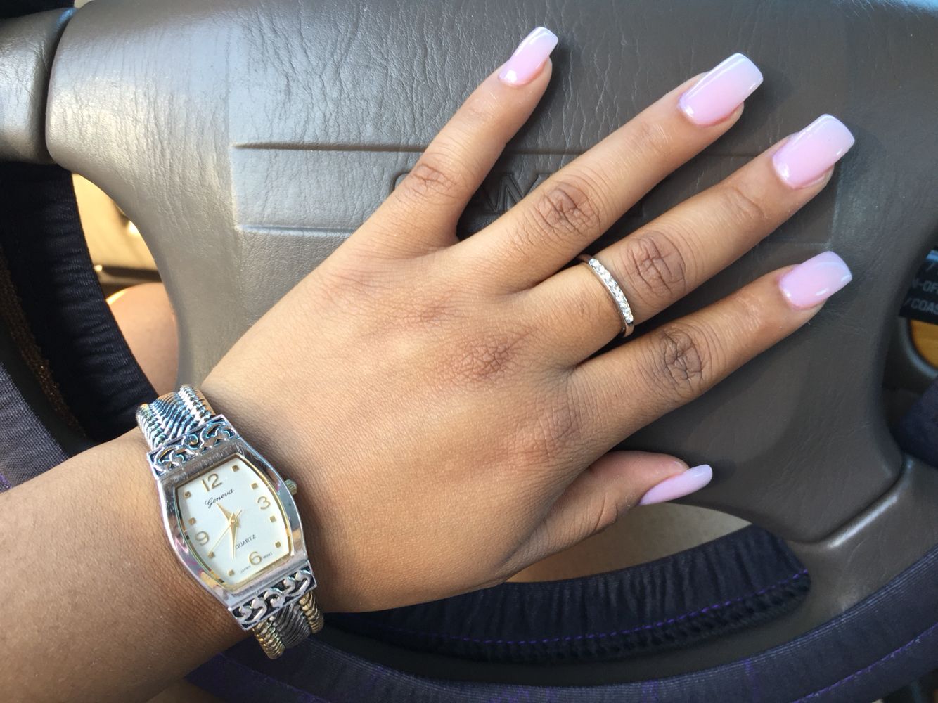 8. "Prom Nail Ideas: Long Square Acrylic Nails with Pastel Colors" - wide 1
