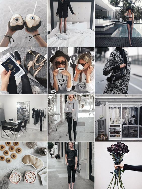You got: Monochromatic Neutrals You’re pretty darn cool, and your Insta theme should be too! Your feed should feature one dominant cool tone. Adjust the photo temperature and use mellow or black and white filters to create a monochromatic masterpiece! Greys, beiges, and nudes = your feed aesthetic.