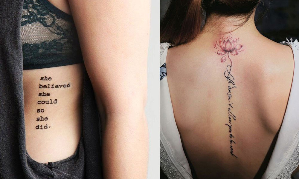 5. "Elegant Script Back Tattoo" - wide 3