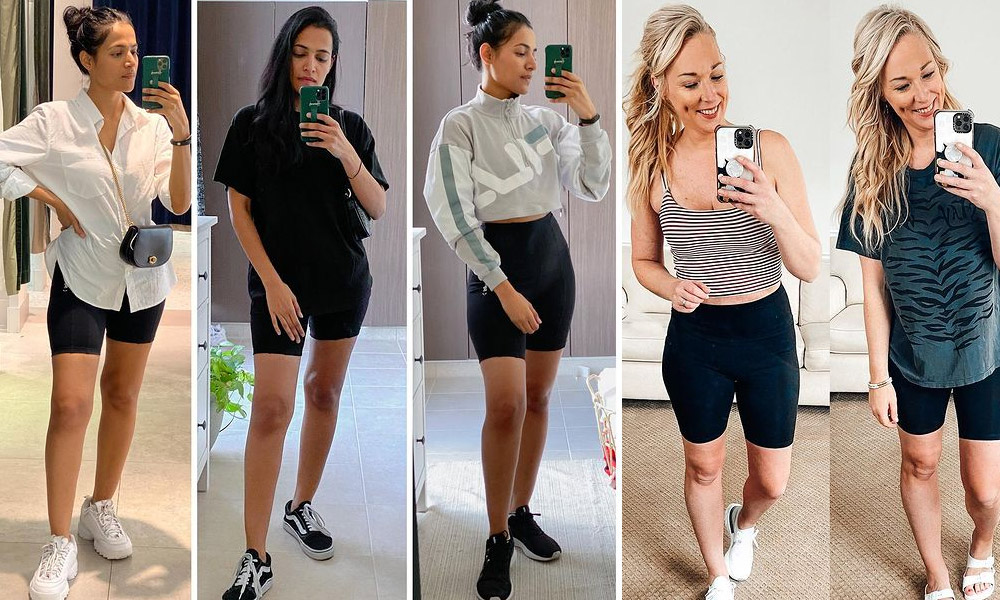 Bike Shorts Outfit Tips #bikeshorts #shorts #shortoutfit #fashionactivation  #womanfashion #fashionnews