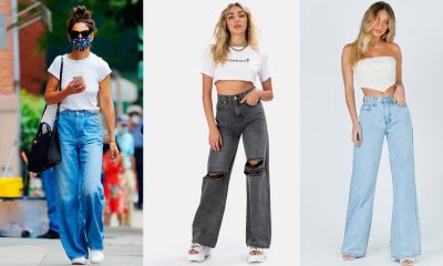 How to Wear Wide Leg Jeans with Trendiest Tops and Footwear! - Her ...