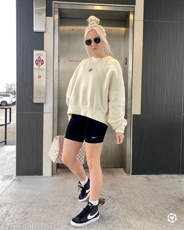 How to Style Biker Shorts: Sexy, Casual, Dressy & Quirky Ideas for How to Style Biker Shorts - what to wear with Biker Shorts
