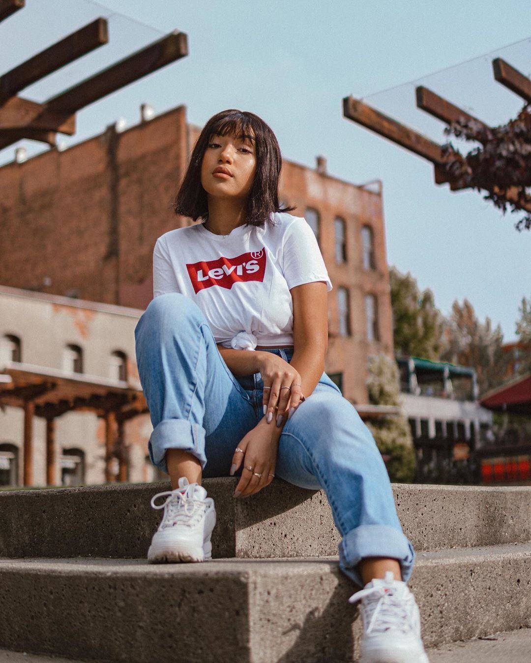 What to Wear with Fila Disruptors Outfit Ideas for Women with Fila