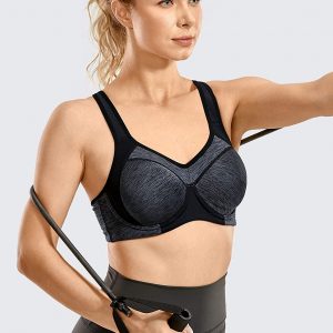 SYROKAN - Women's Full Support High-Impact Racerback Underwire Sports Bra