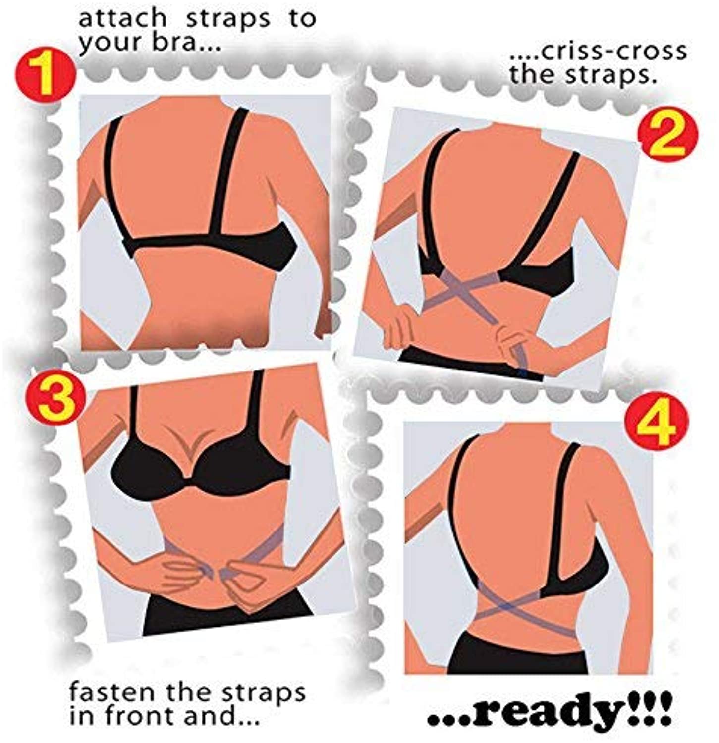 how to use Low Back Bra Converter Straps