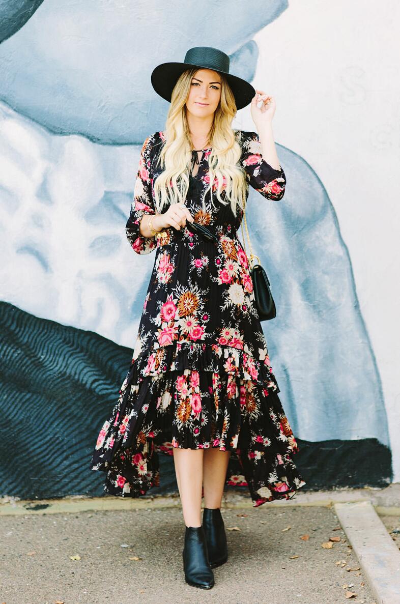 Bohemian Floral Frocks outfit ideas