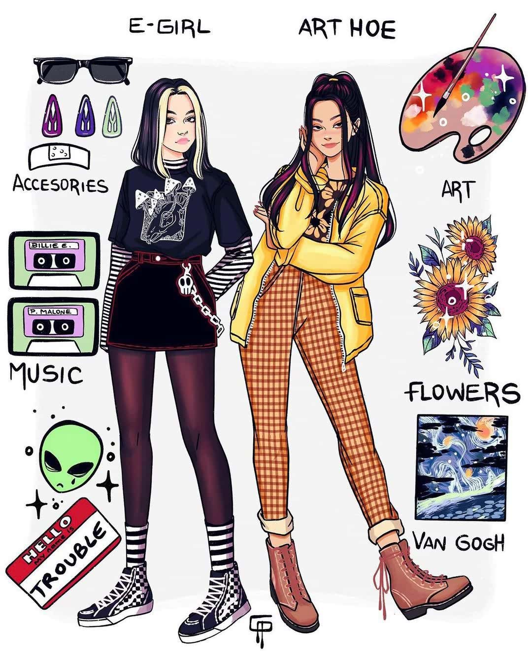 e girl and art hoe Top 20 Fashion Trends to Look Forward To for 2022