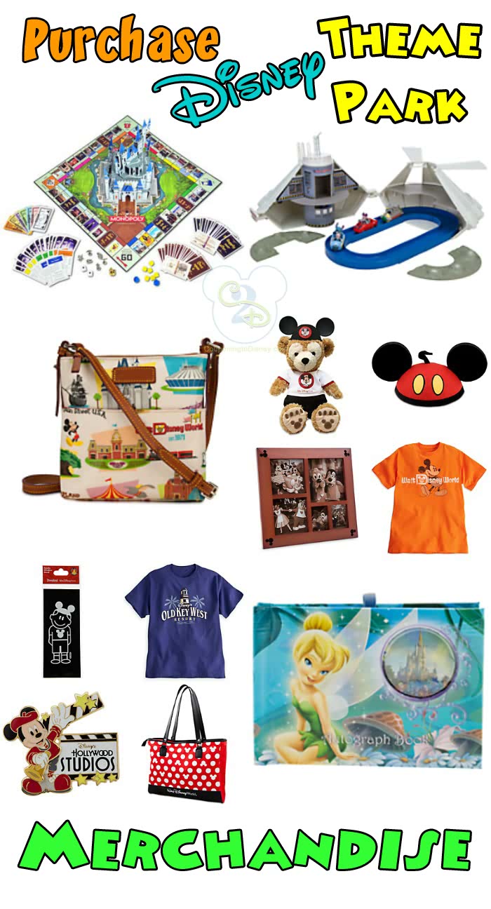 Merchandise from Theme Parks