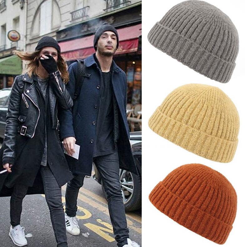 19 Ways to Wear Fisherman Beanie Hats & Look Fantastic 3 Black Winter knitted Hat Fisherman Beanie