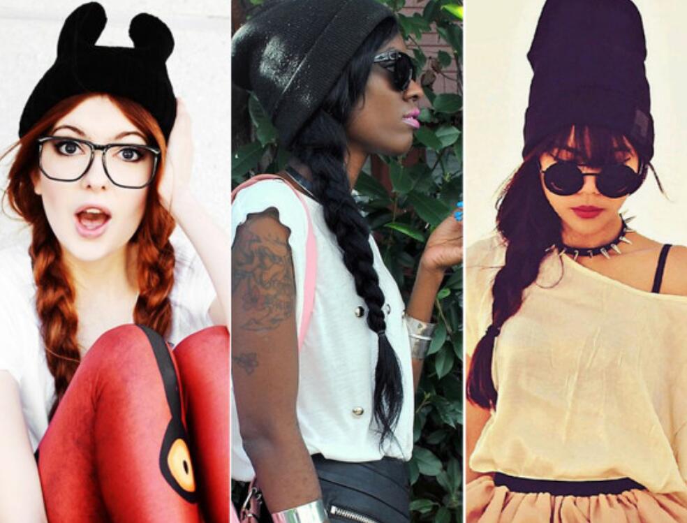 19 Ways to Wear Fisherman Beanie Hats & Look Fantastic 21 Fisherman beanie with braid