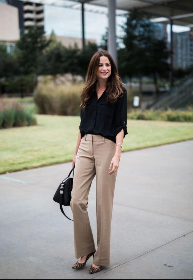Zara Woman Khakis khaki casual look Fashion Trousers Khakis 