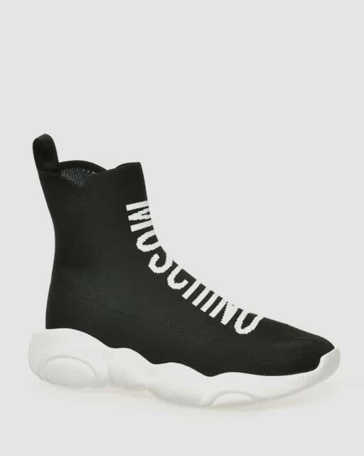Moschino Logo Knit Sock-sneakers