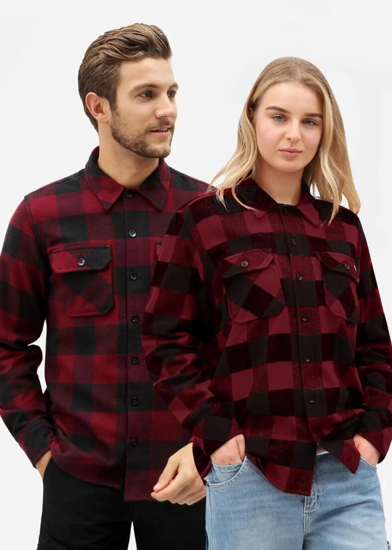 Share Dickies' Unisex Flannel Shirts!