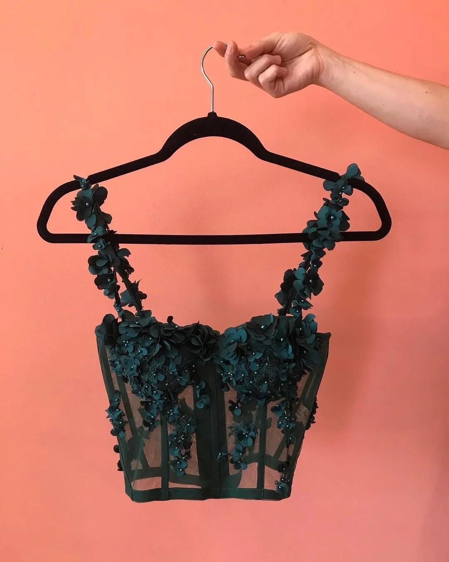 black floral corset 11zon