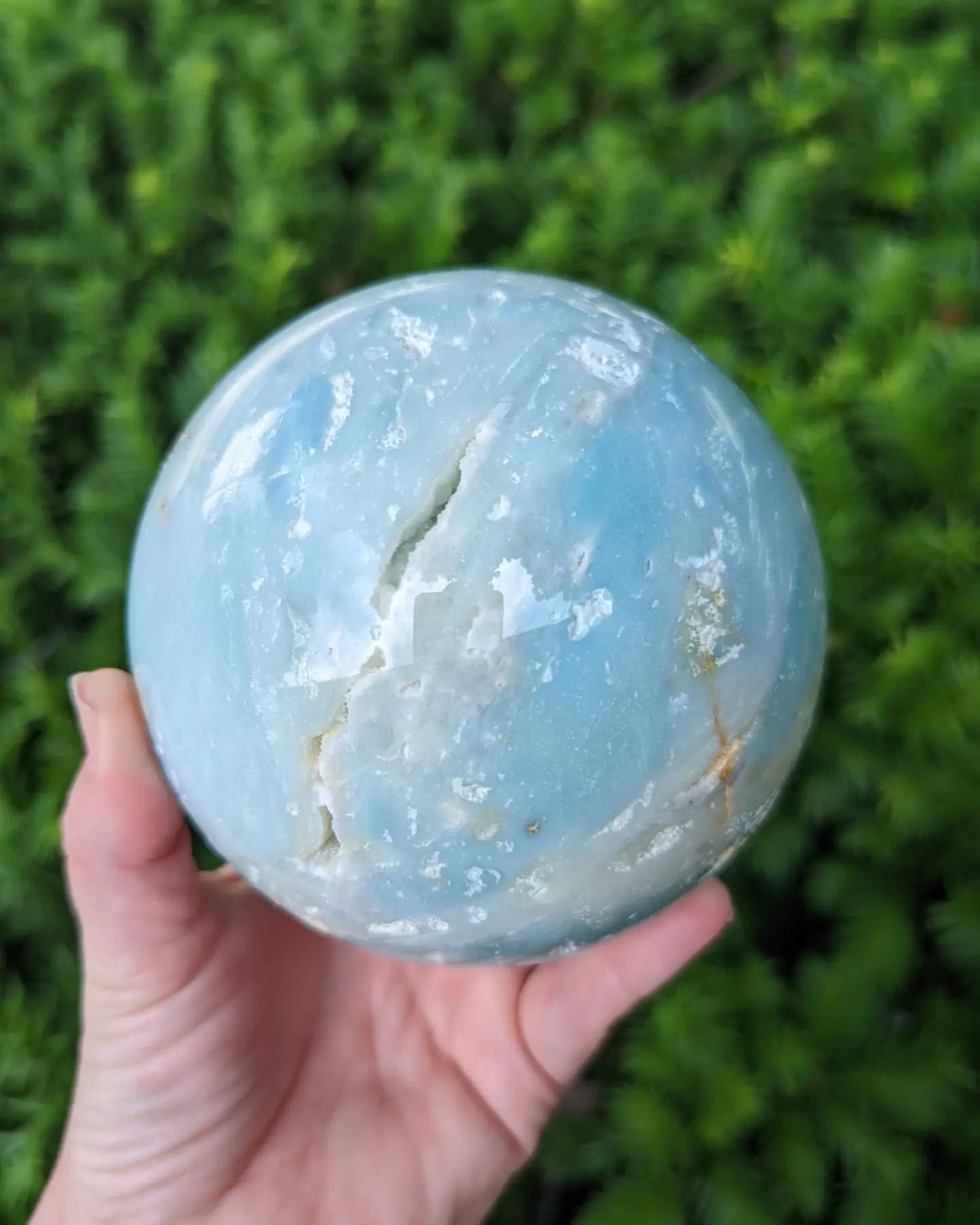 blue sphere crystal