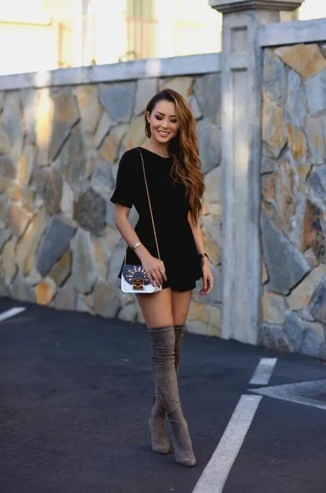 club knee high boots outfit How to Wear Long Boots: 70 Outfit Ideas with Long Boots