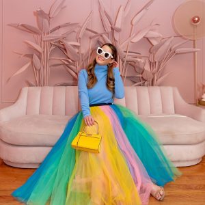 colorful tulle skirt