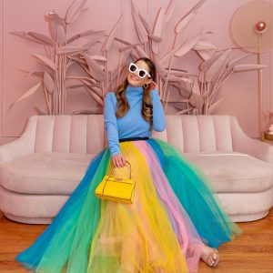 colorful tulle skirt