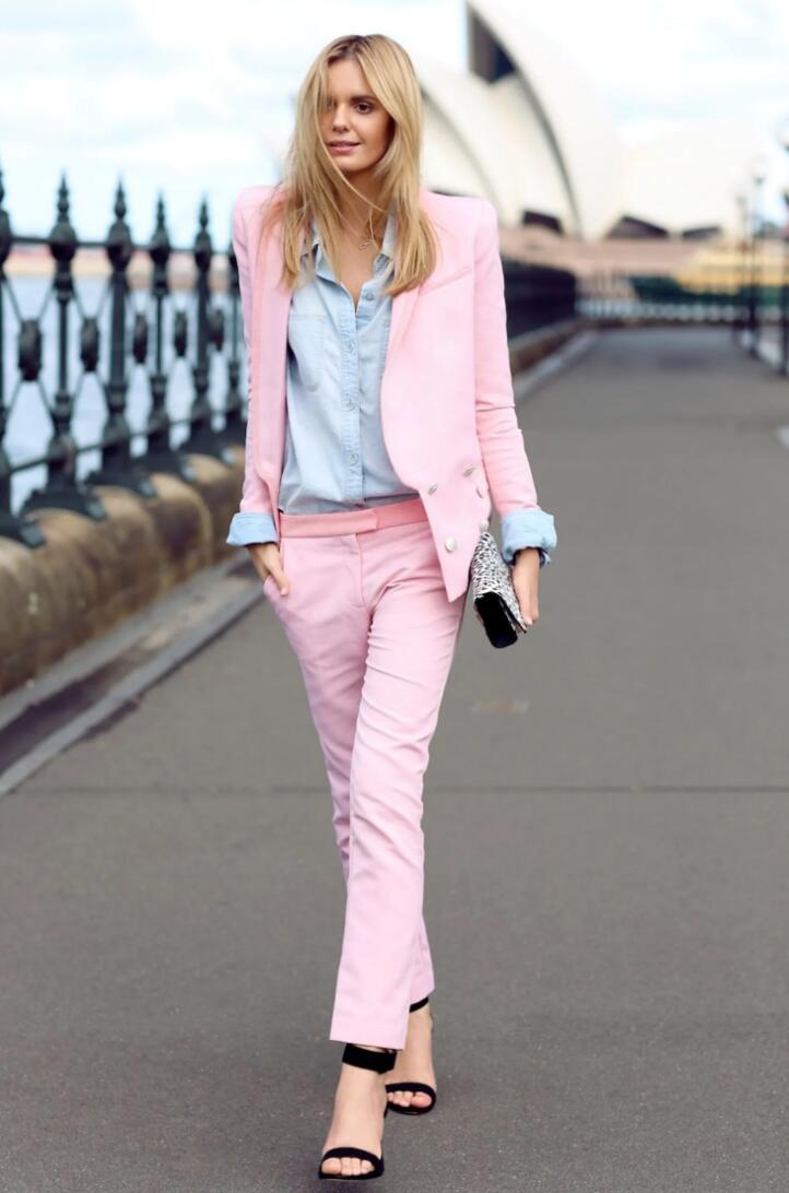 Women's Pantsuits: The Ultimate Guide on How To Wear One! 18 cool pink Pantsuit for women