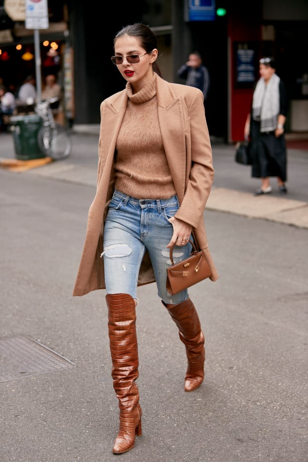 fashion knee high boots outfit ideas street How to Wear Long Boots: 70 Outfit Ideas with Long Boots