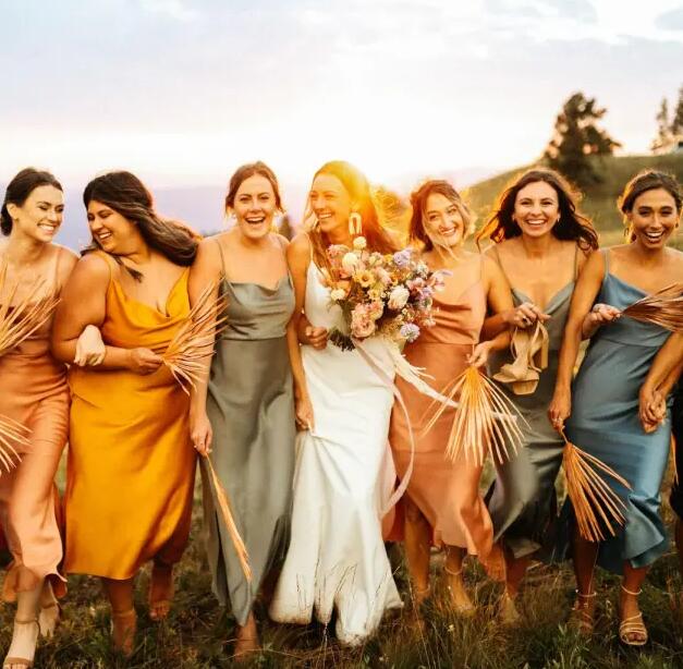 satin bridesmaid dresses 10 Trendiest Satin Bridesmaid Dresses For 2023