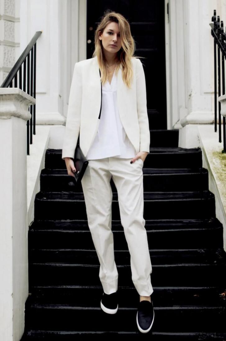Women's Pantsuits: The Ultimate Guide on How To Wear One! 7 white Pantsuit for women