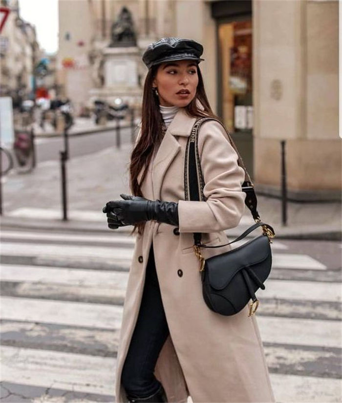 Gloves Outfit ideas for women street fashion 3
