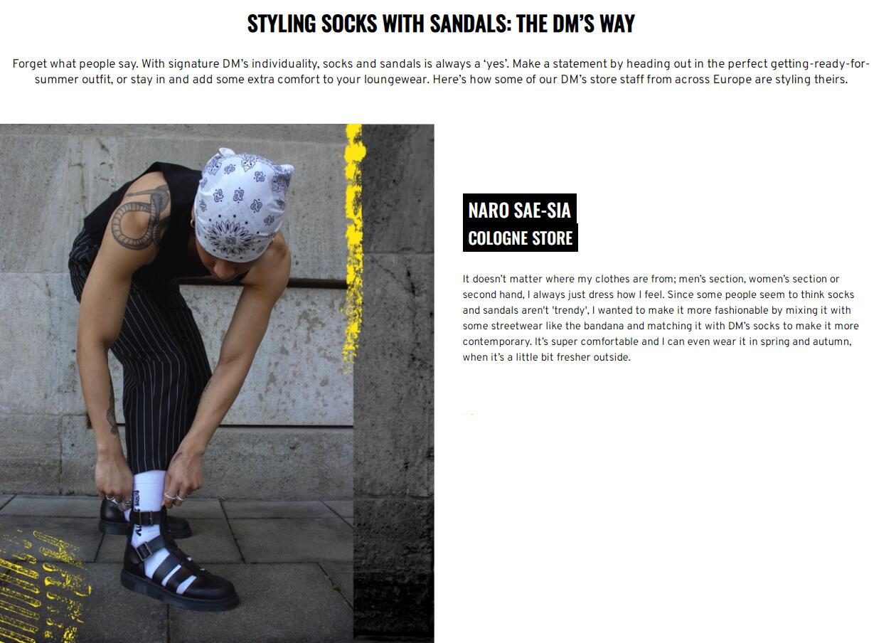 HOW TO STYLE SOCKS WITH DMS SANDALS