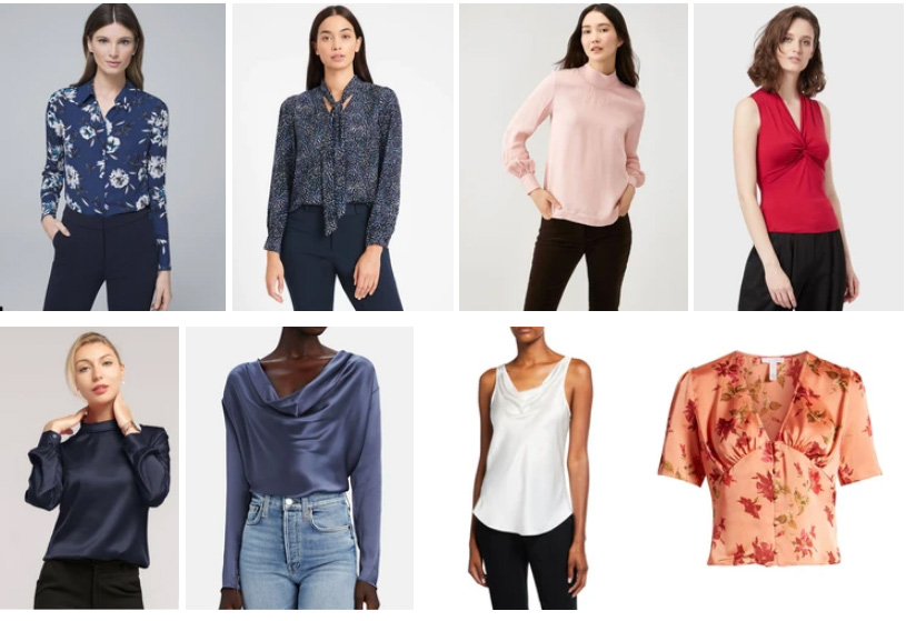 kibbe Soft Classic Tops and Blouses