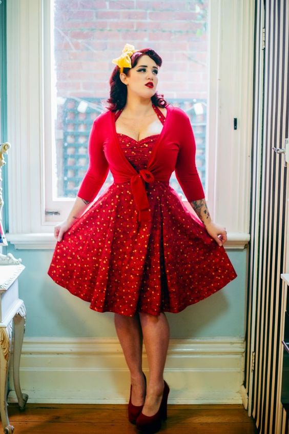 Plus size pin up outfits store