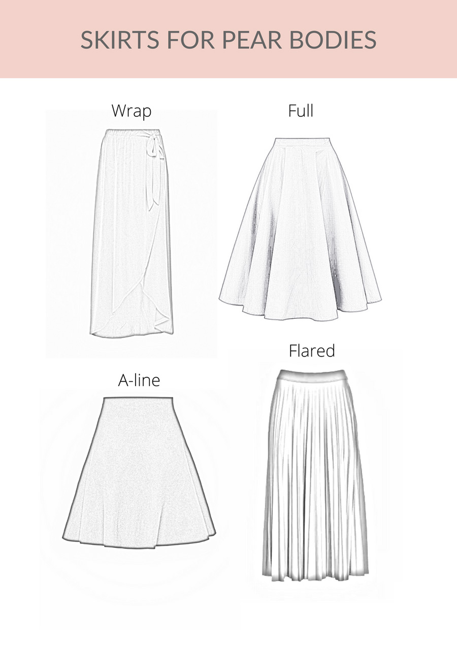 Skirts for the Pear Shaped Body