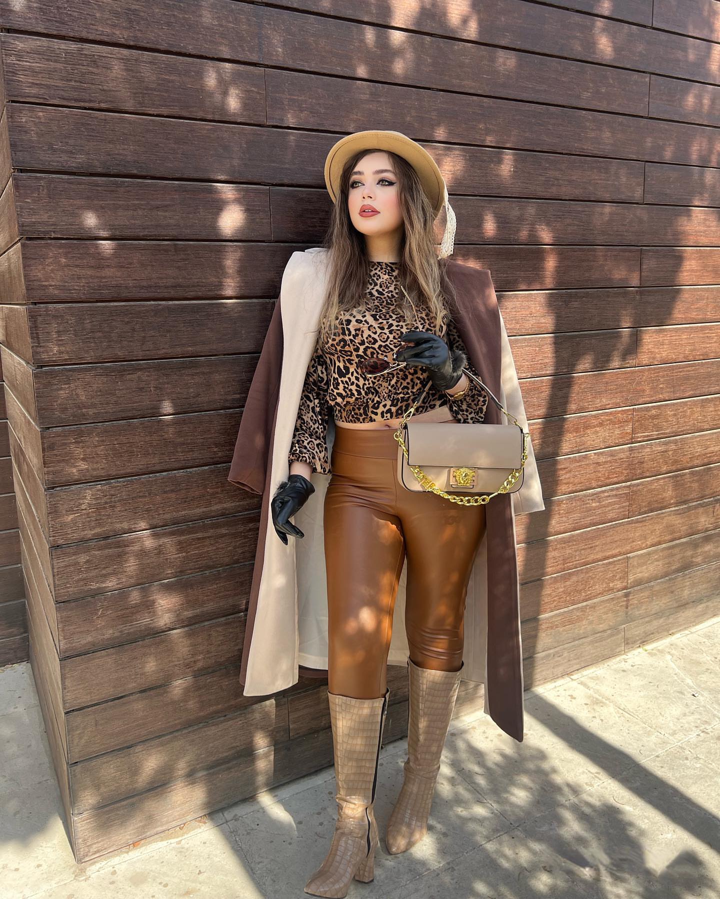 Brown outfit for women 27