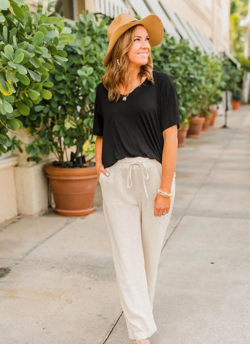 beach pants outfit ideas 3