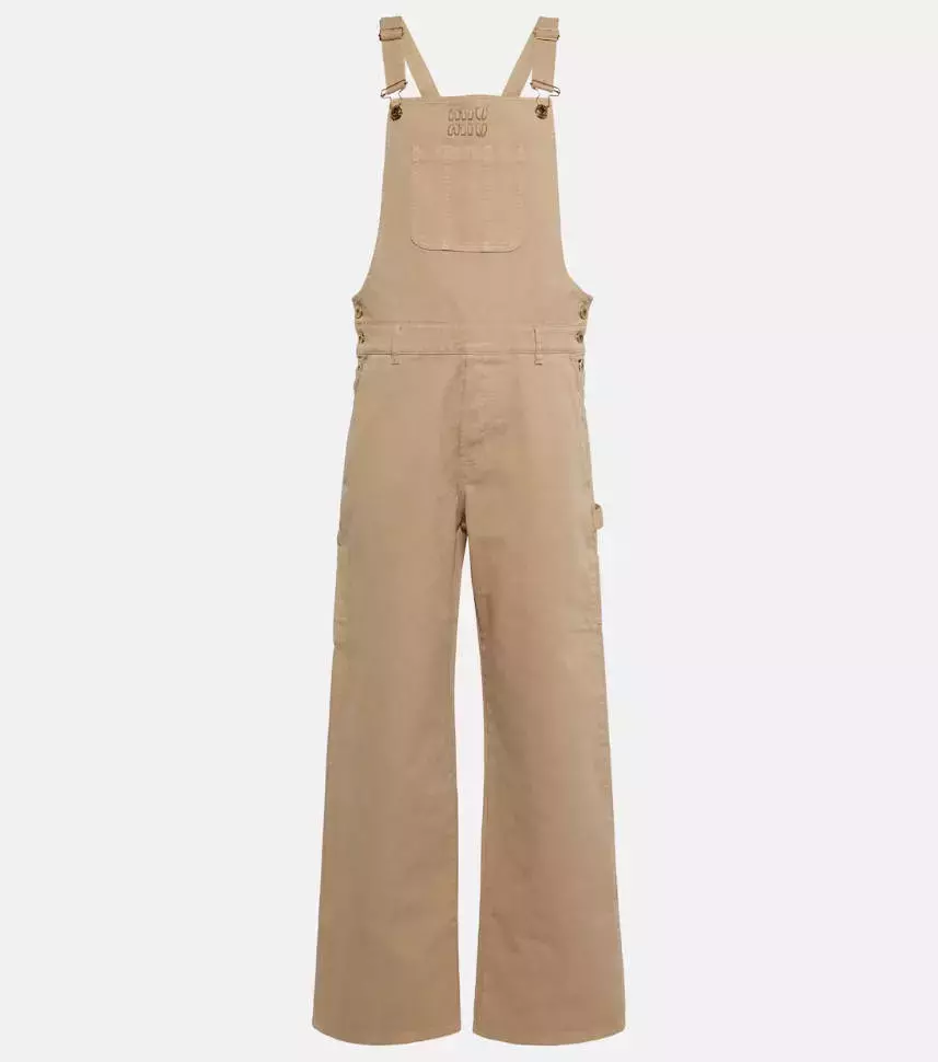 Miu Miu Cotton Gabardine Overalls
