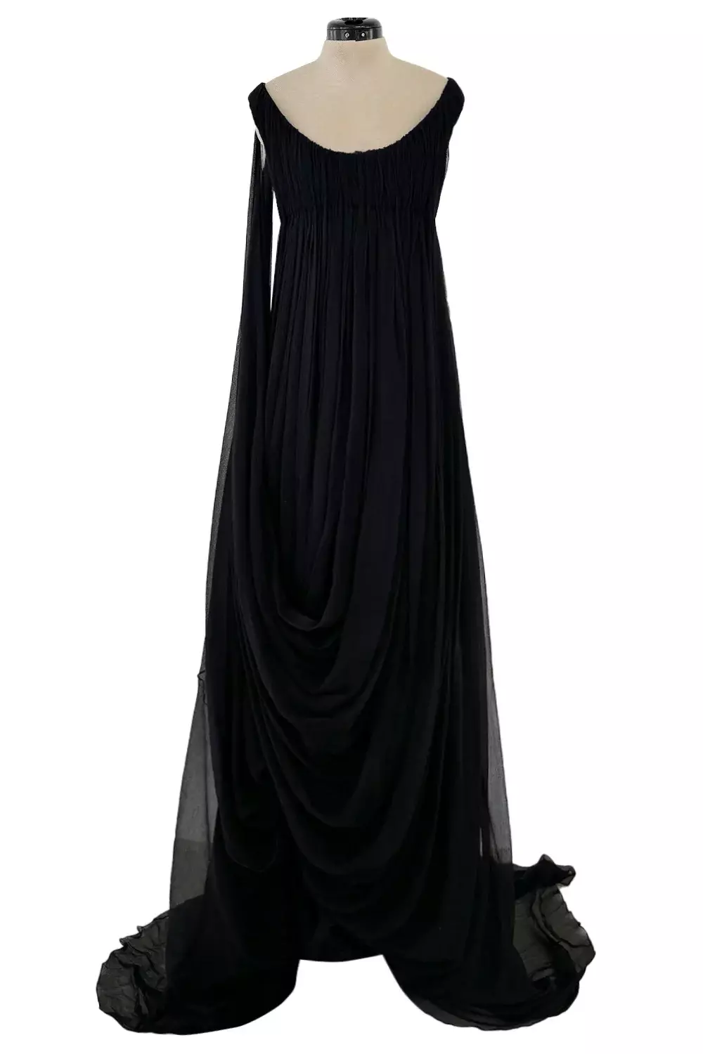 Alexander McQueen Fall 2008 the Girl Who Lived in the Trees Silk Chiffon Trained Dress
