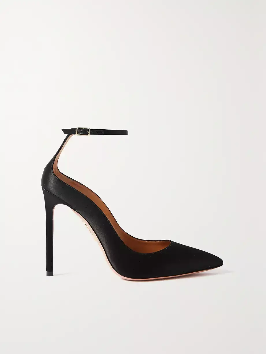 Aquazzura Love Affair Satin Pumps