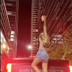 Chantel Jeffries Turns Heads In Skims And Denim