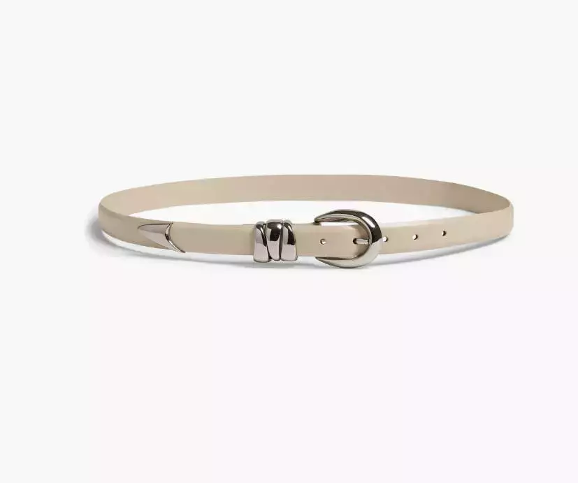 Chunky Metal Leather Belt