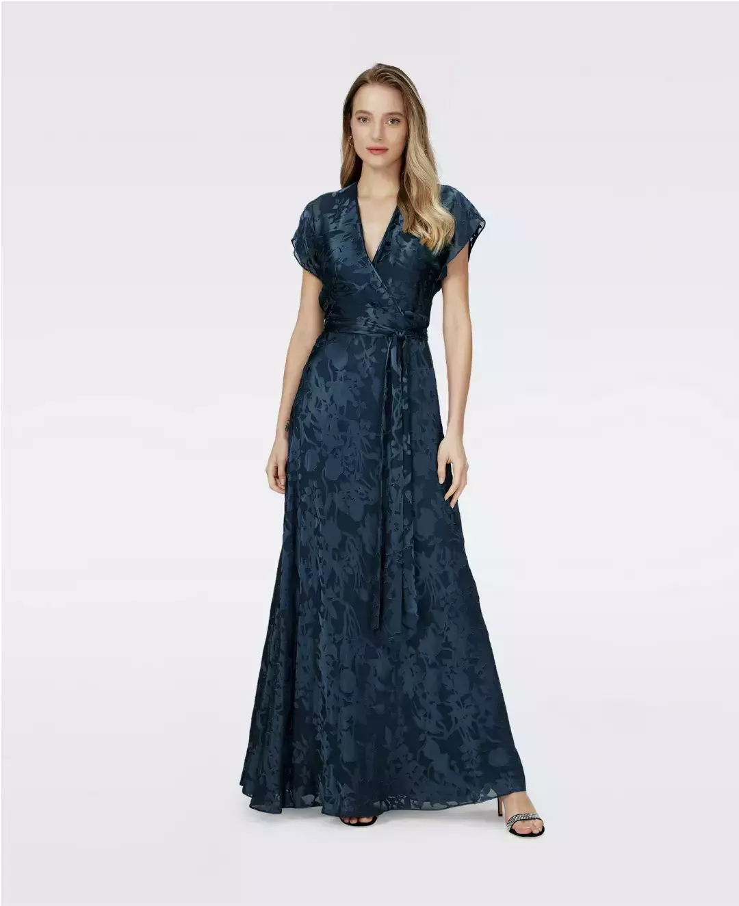 Diane Von Furstenberg Roselin Faux Wrap Dress In Mystic Shadow Floral