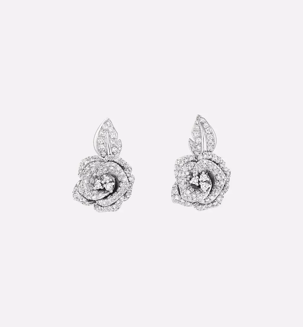 Dior Medium Rose Dior Bagatelle Earrings