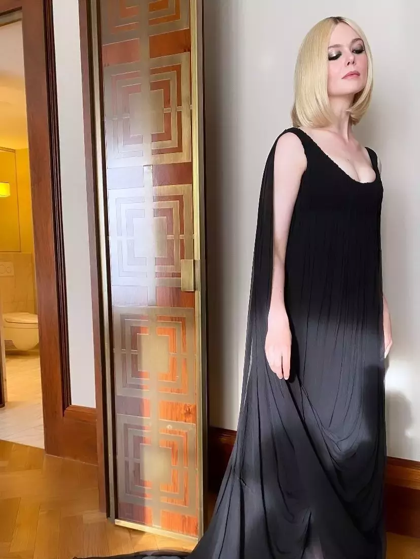 Elle Fanning Dazzles at Cartier Event in Alexander McQueen 2