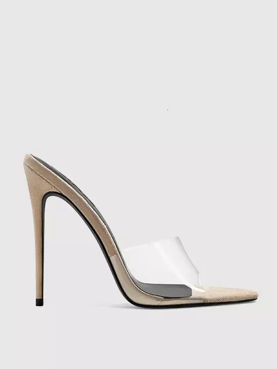 Femme Gianni Vegan Kid Suede Mule In Desnuda