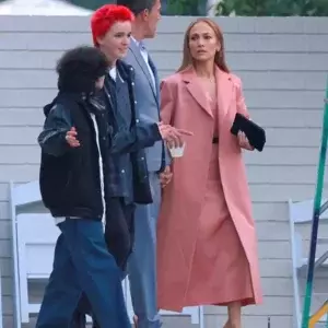 Jennifer Lopez Pink Outfit Dior Coat