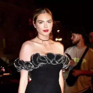 Kate Uptons Look In Coperni Midi Dress
