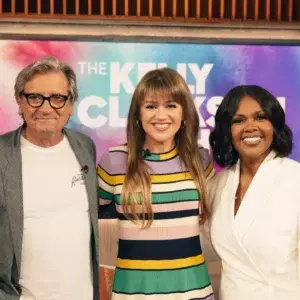 Kelly Clarkson Stripe Knit Dress 3