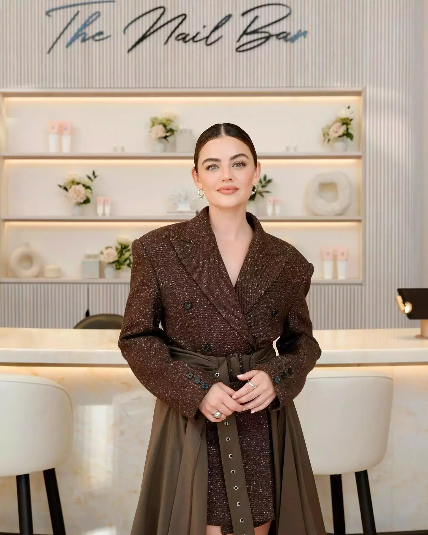 Lucy Hale Belted Coat