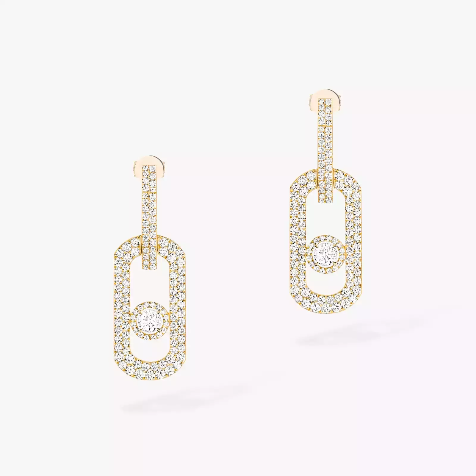 Messika So Move Xl Diamond Pave Pendant Earrings