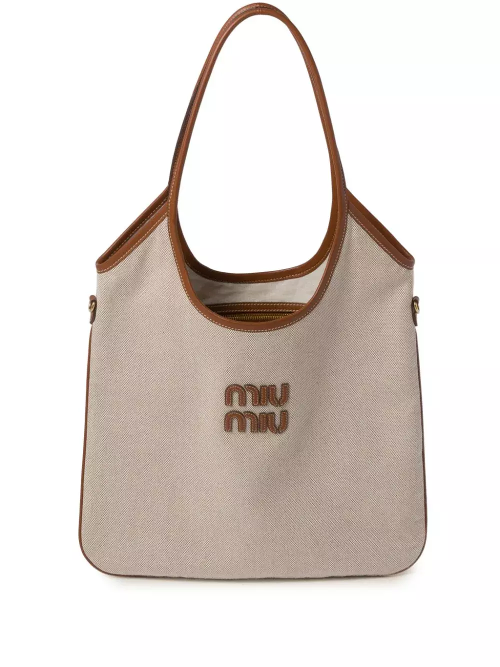 Miu Miu Ivy Canvas Tote Bag