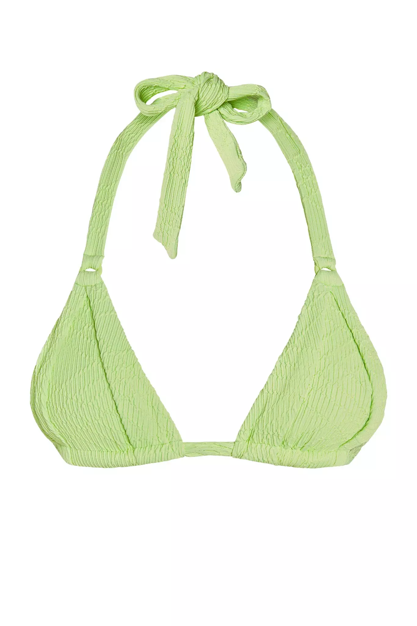 Monday Swimwear Morocco Top In Honeydew Summer Plaid
